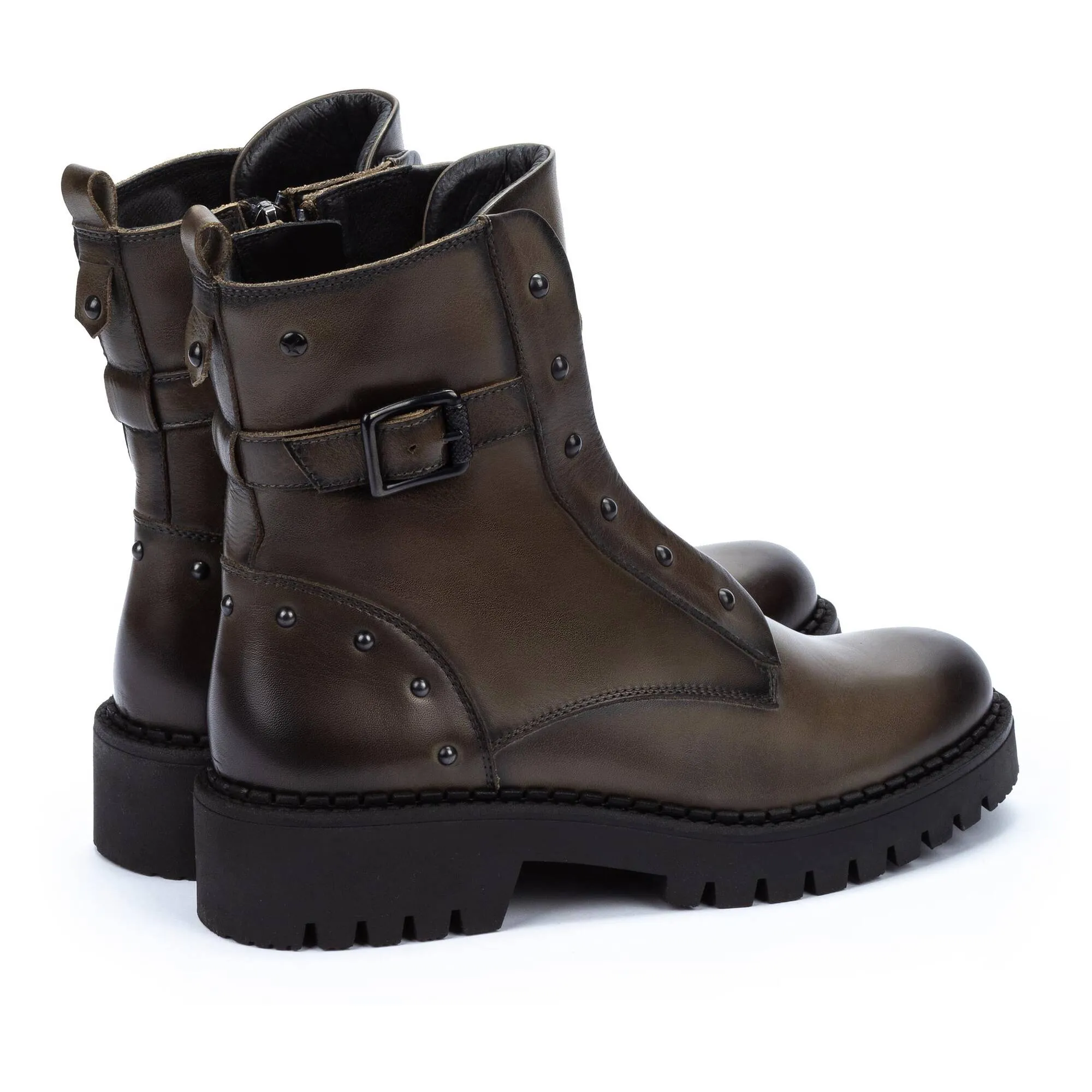 AVILES Platform biker boots