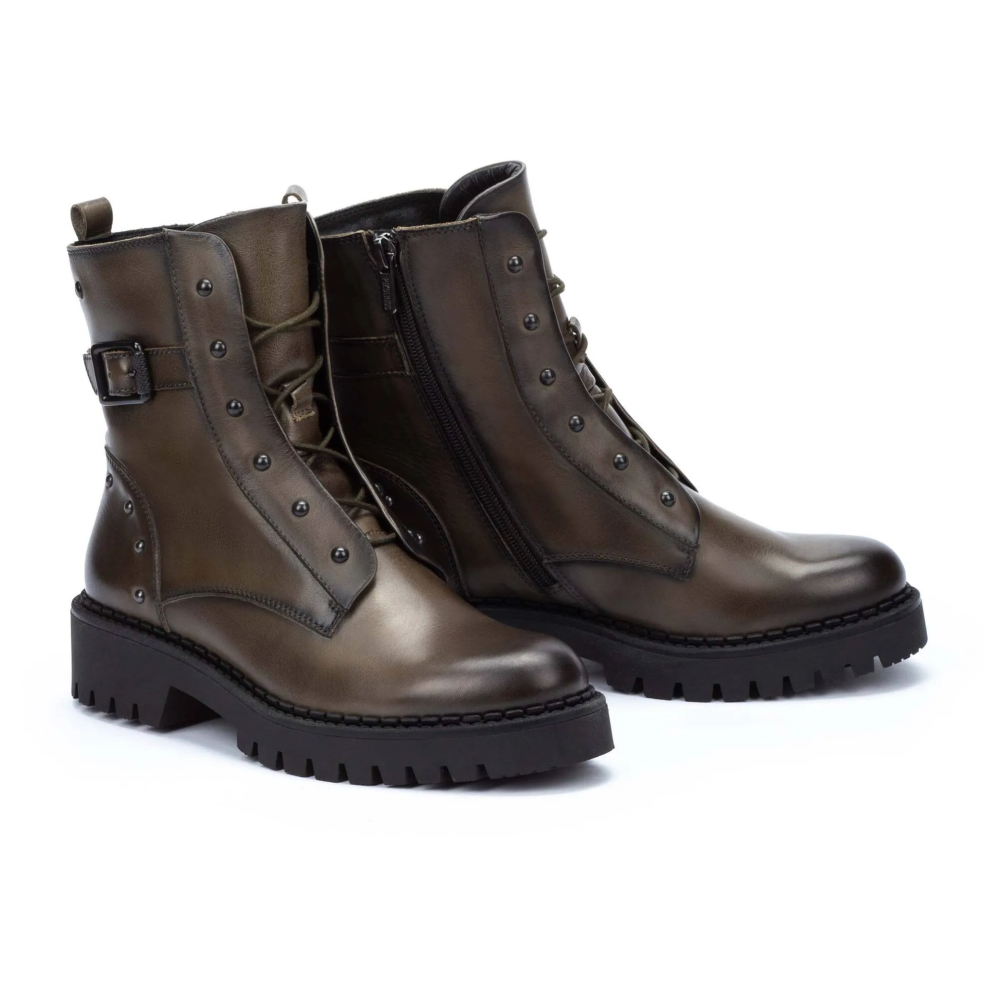 AVILES Platform biker boots