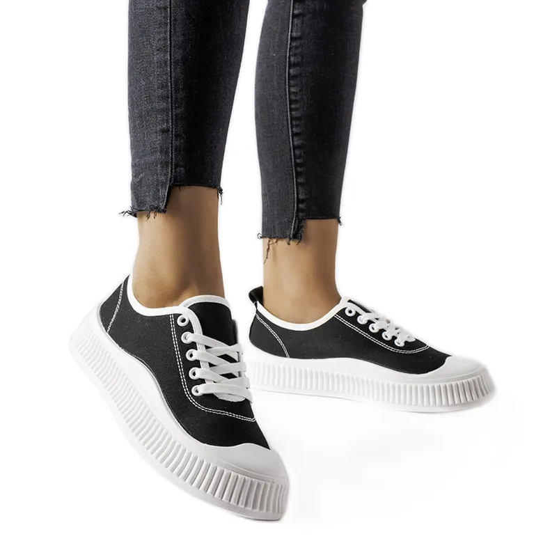 Black Collepepe platform sneakers