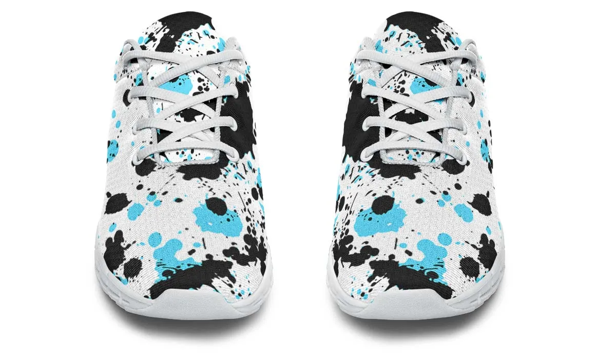 Blue And Black Splatter