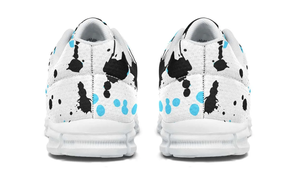 Blue And Black Splatter