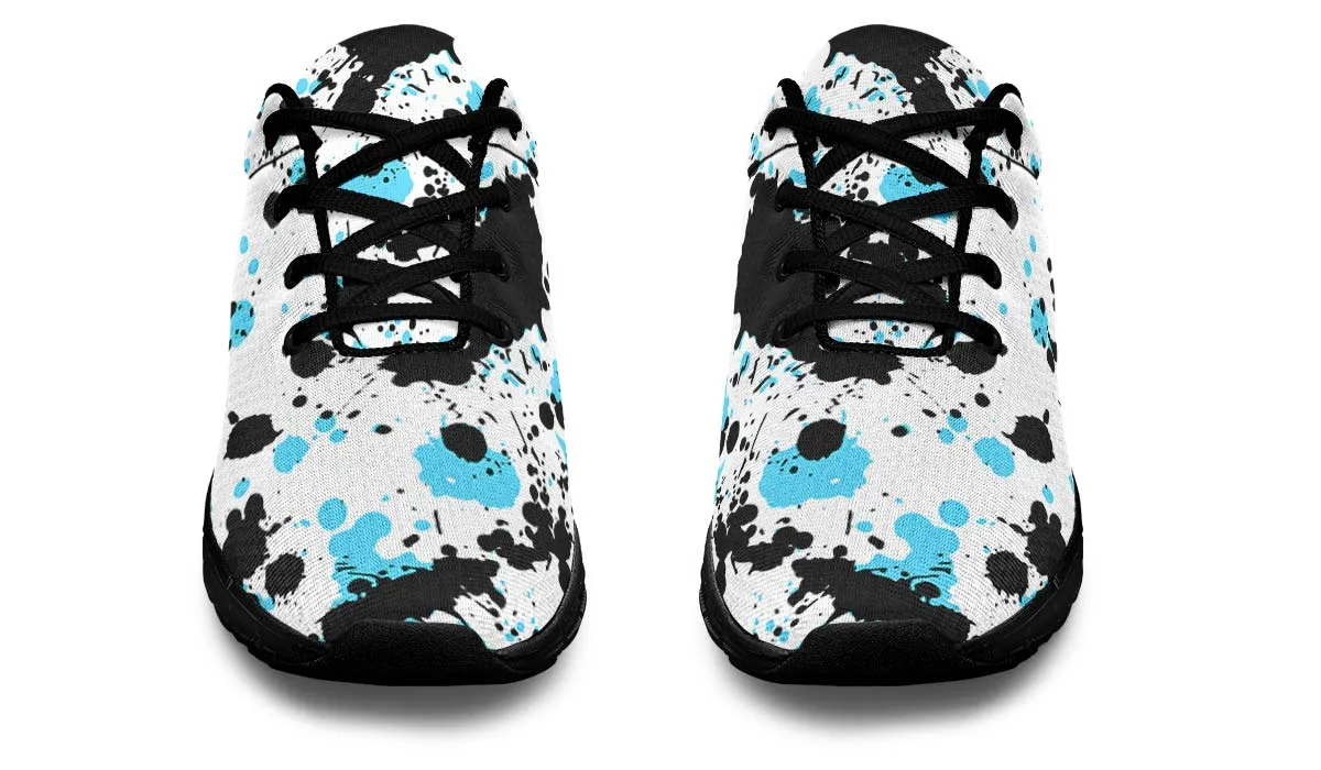Blue And Black Splatter