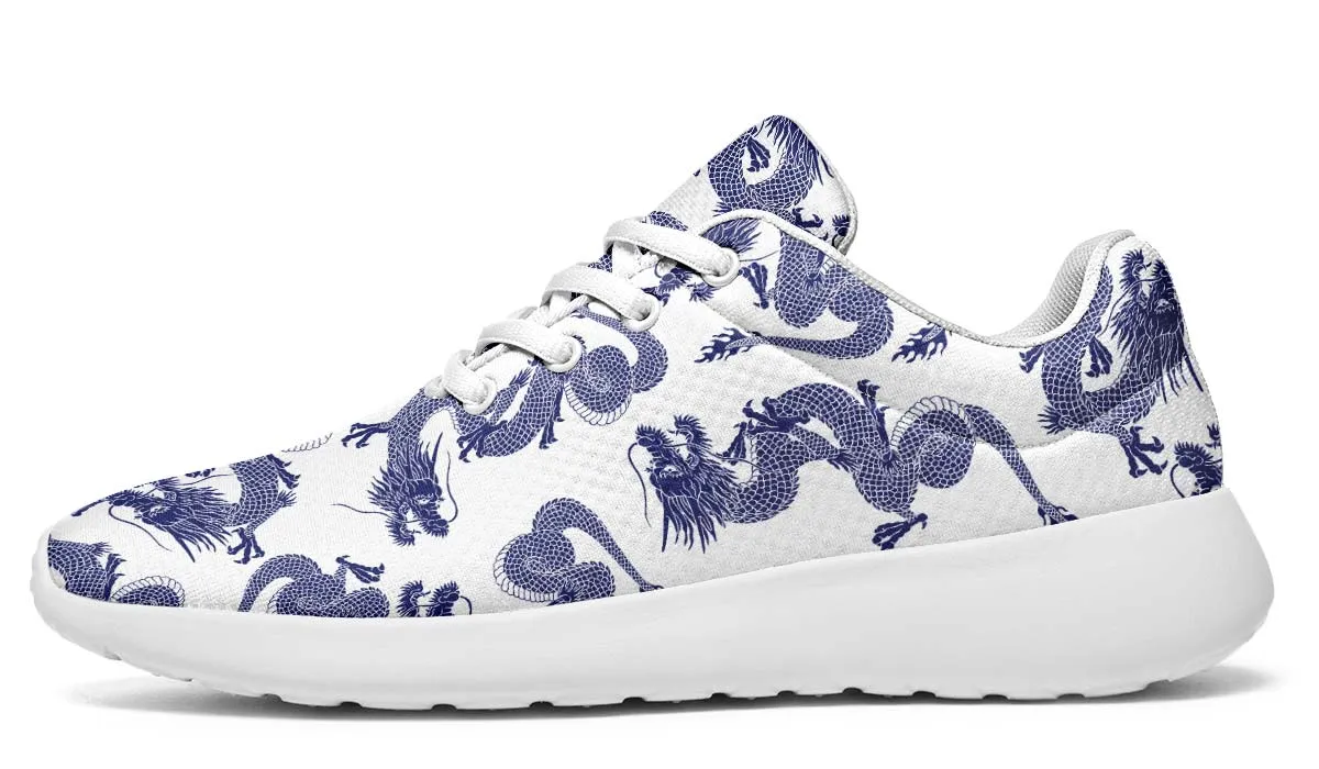Blue Japanese Dragon Pattern