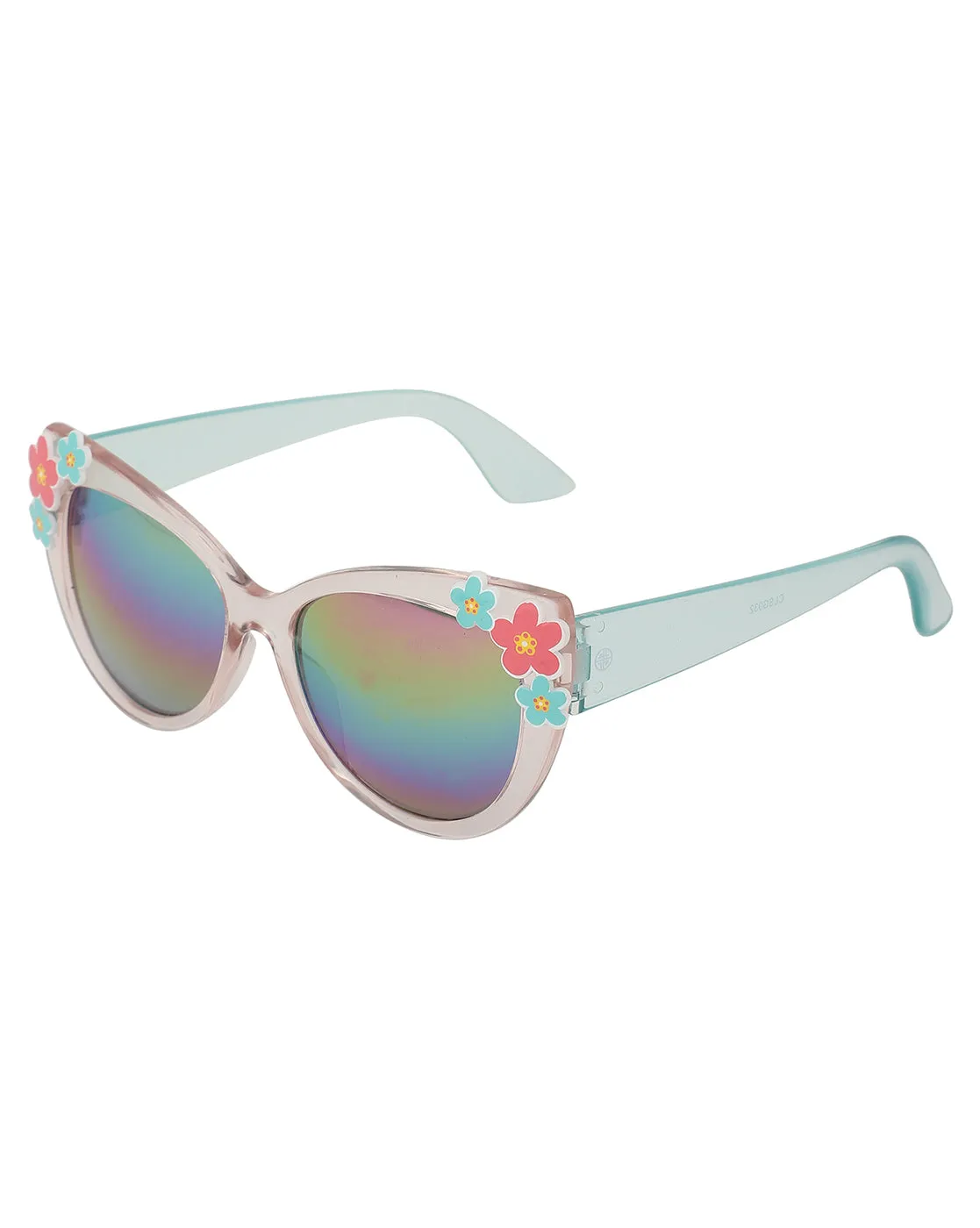 Carlton London Mirrored Lens & Purple Cateye Sunglasses For Girl