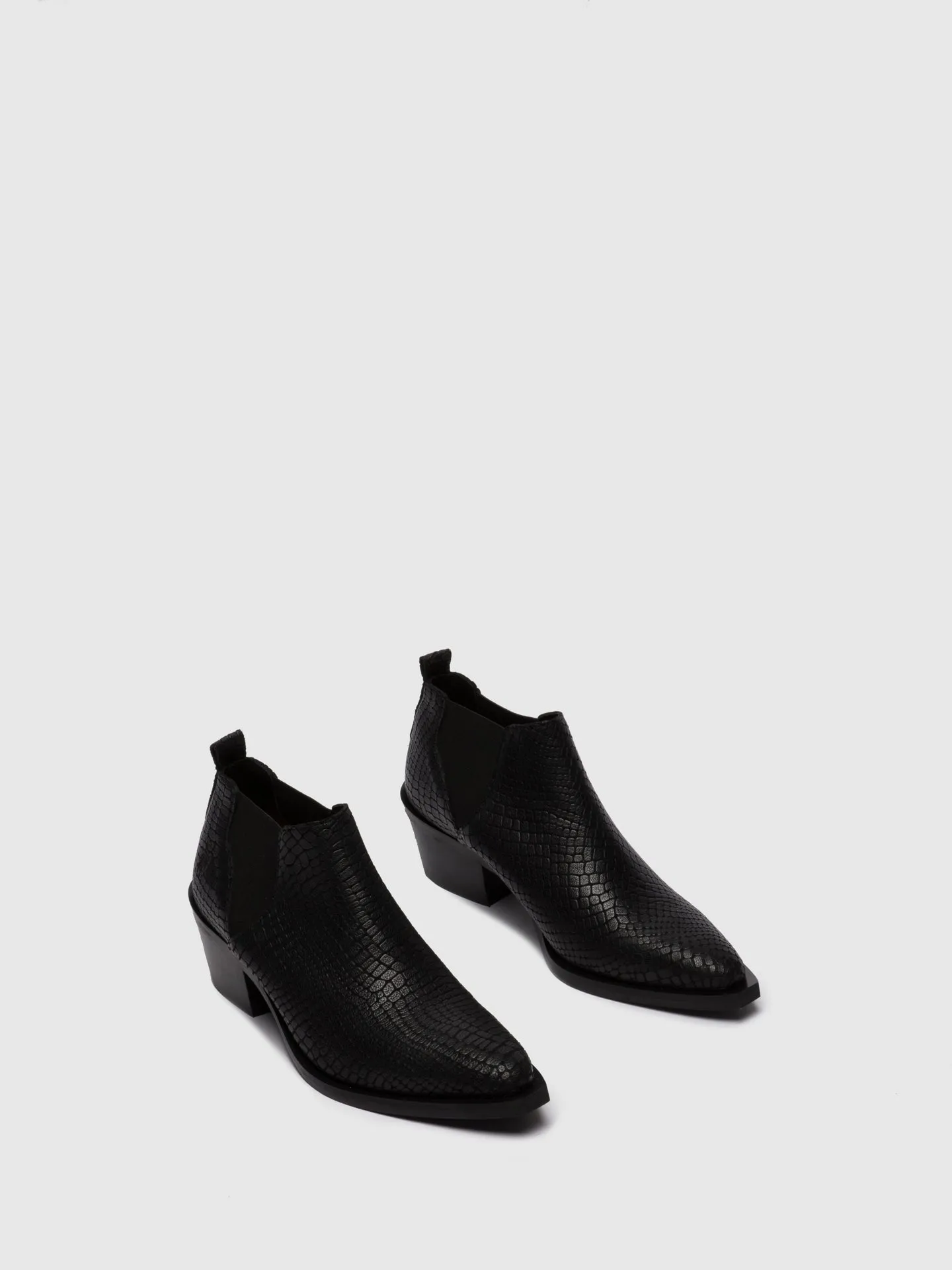 Chelsea Ankle Boots IGAN574FLY CROCO BLACK