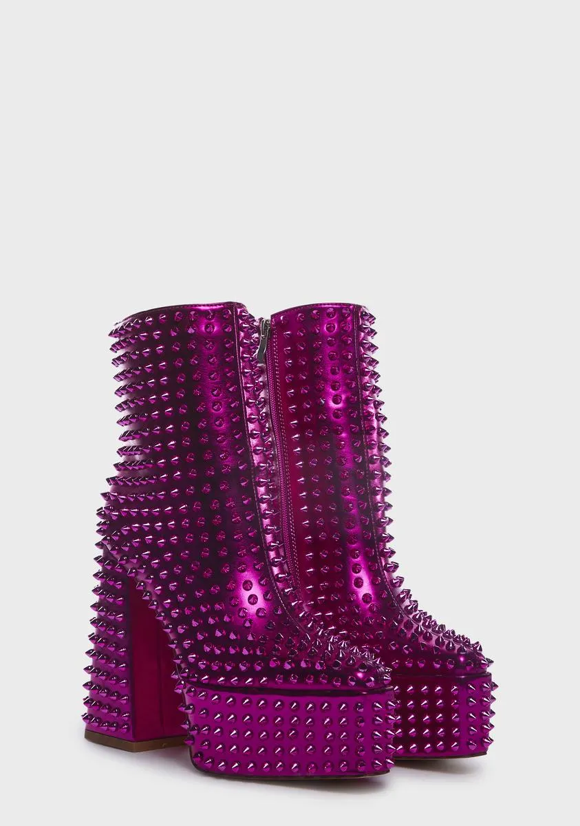 Cora Spiked Platform Boots-