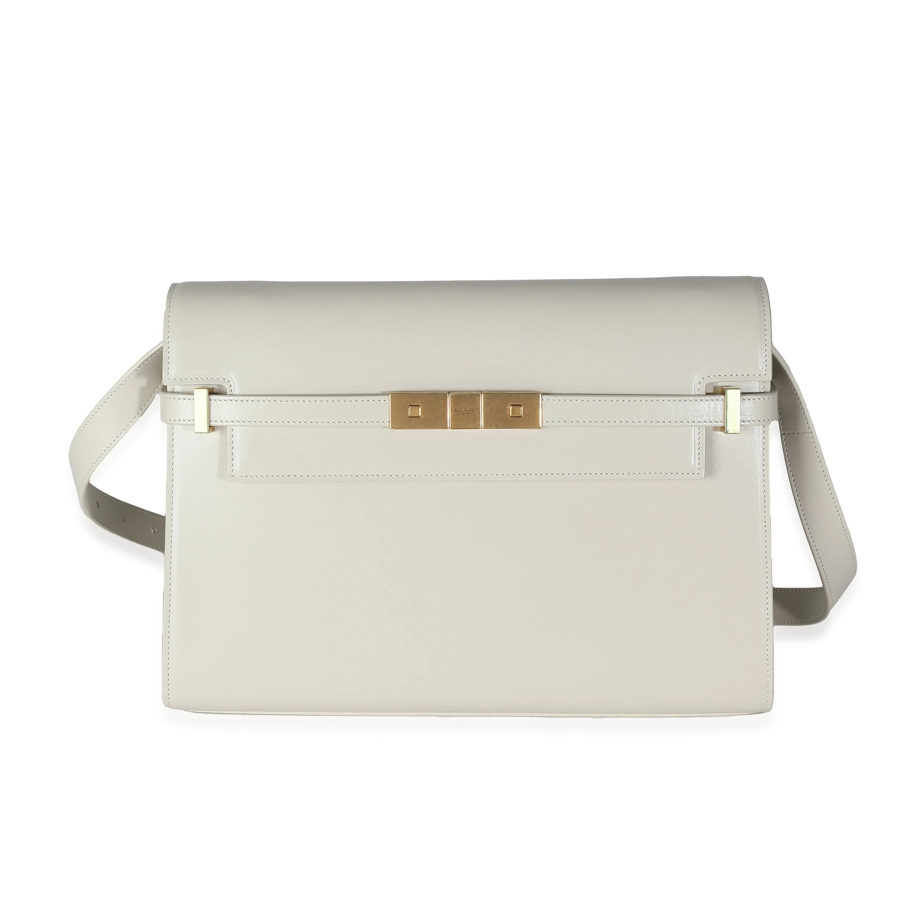 Crema Calfskin Medium Manhattan Shoulder Bag
