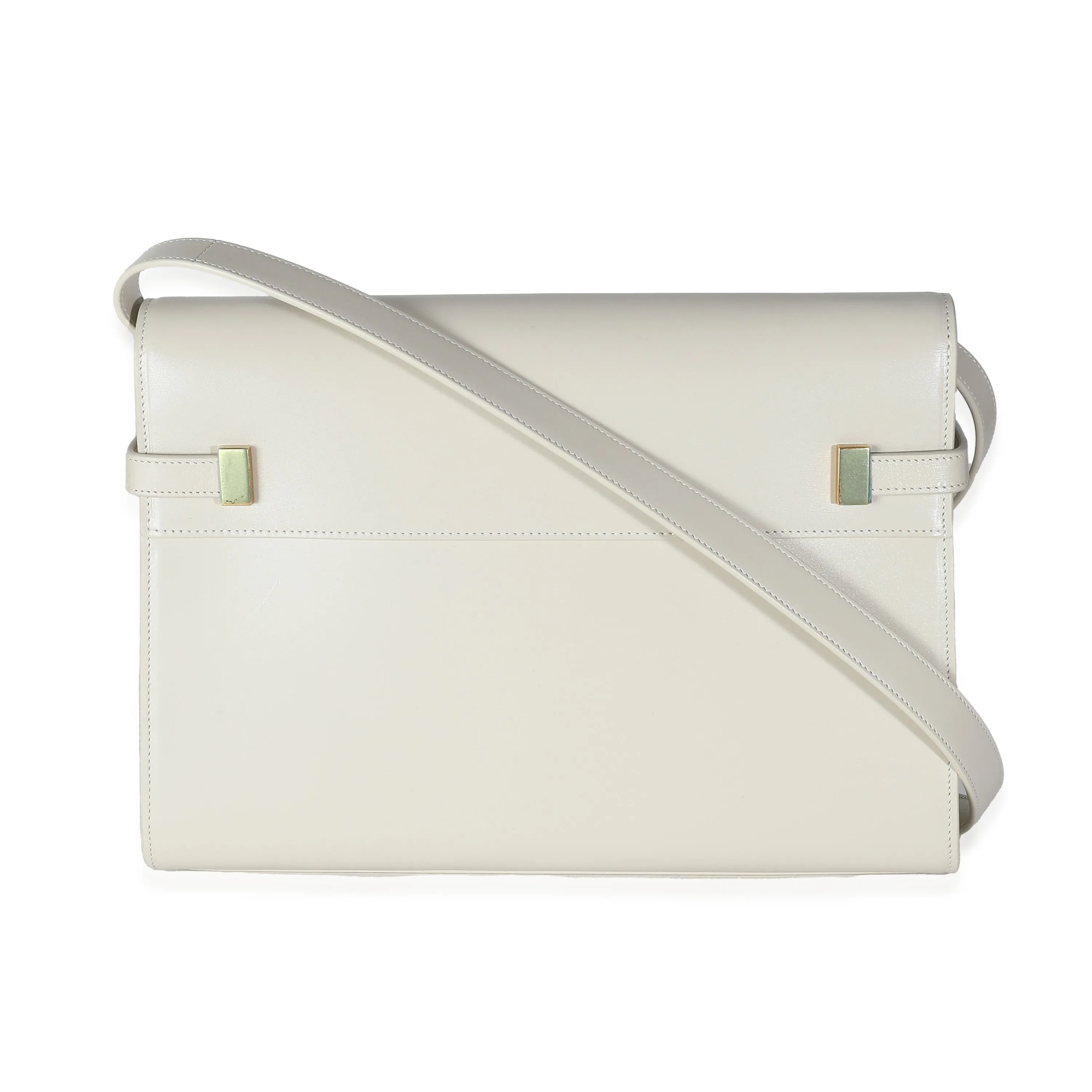 Crema Calfskin Medium Manhattan Shoulder Bag