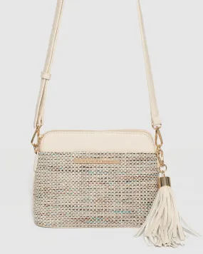 Ivory Long Plate Crossbody Bag