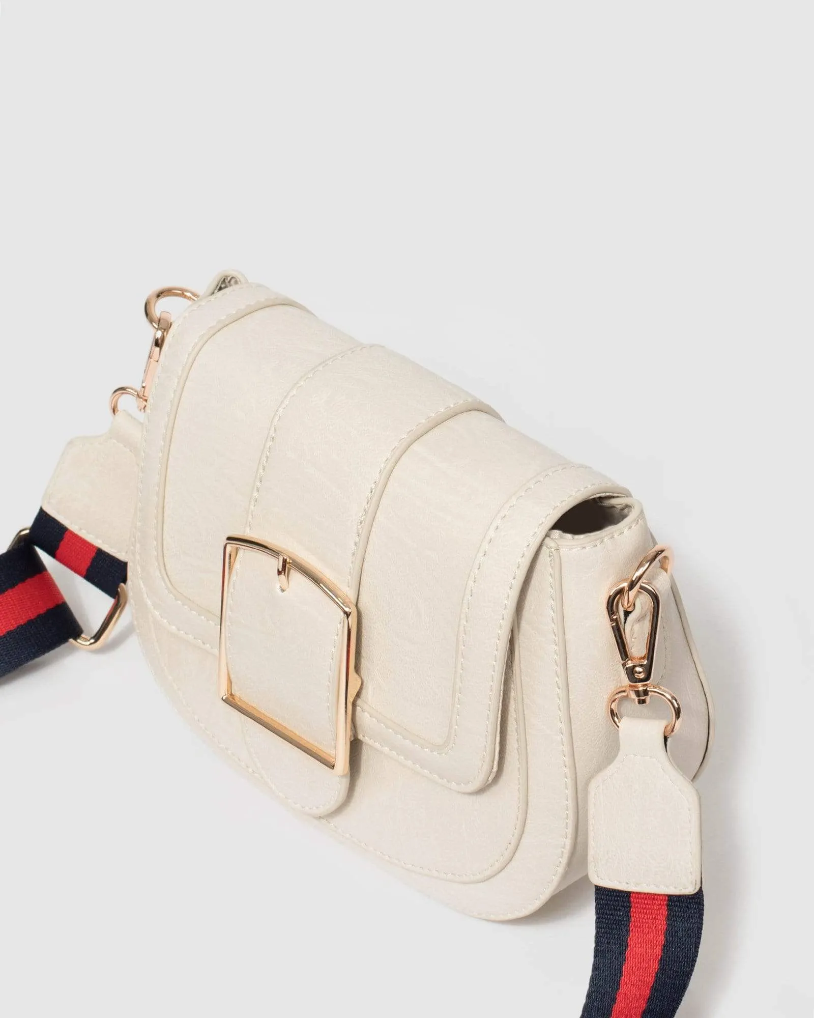 Ivory Valle Buckle Crossbody Bag