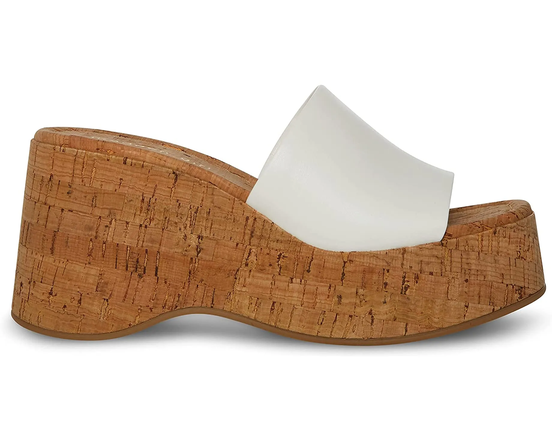 Madden Girl Zaharra Platform Wedge Sandal - White ZAHA02J1