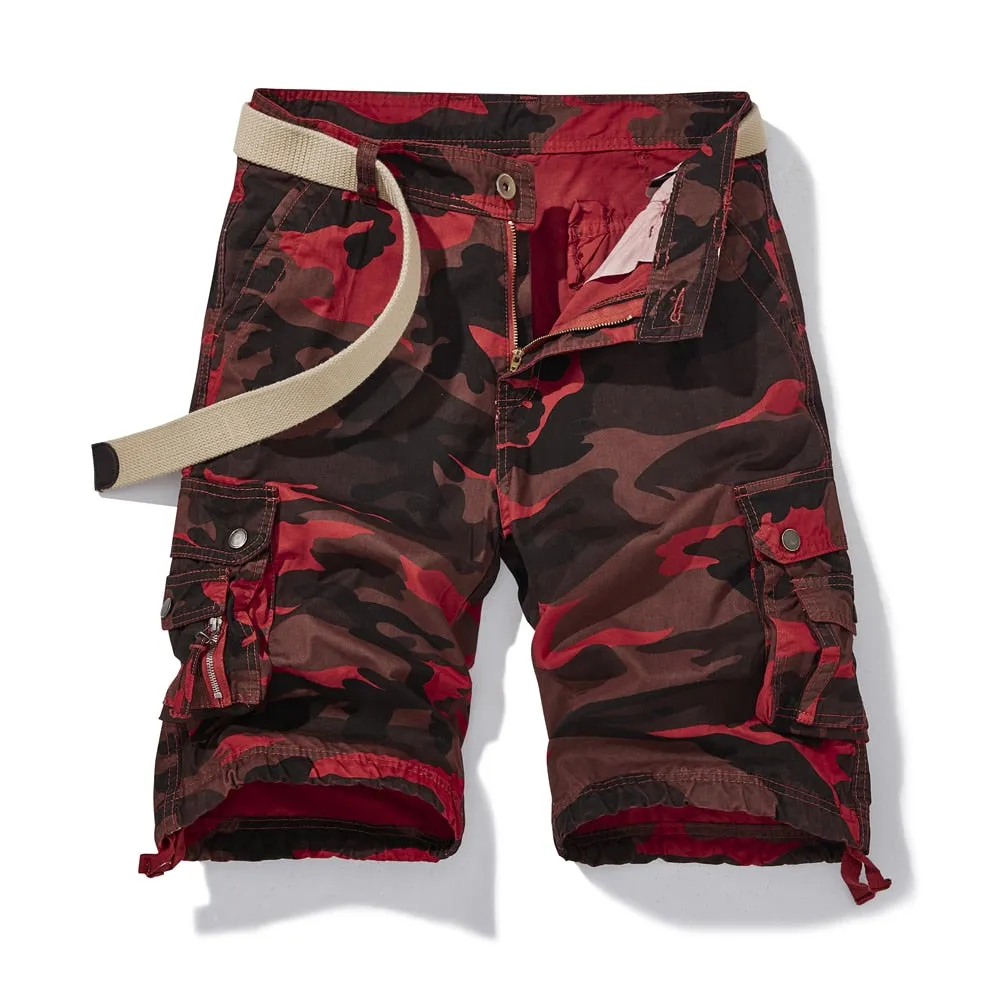 Men's Plus Size 28-40 Inch Printed Casual Camouflage Military Shorts