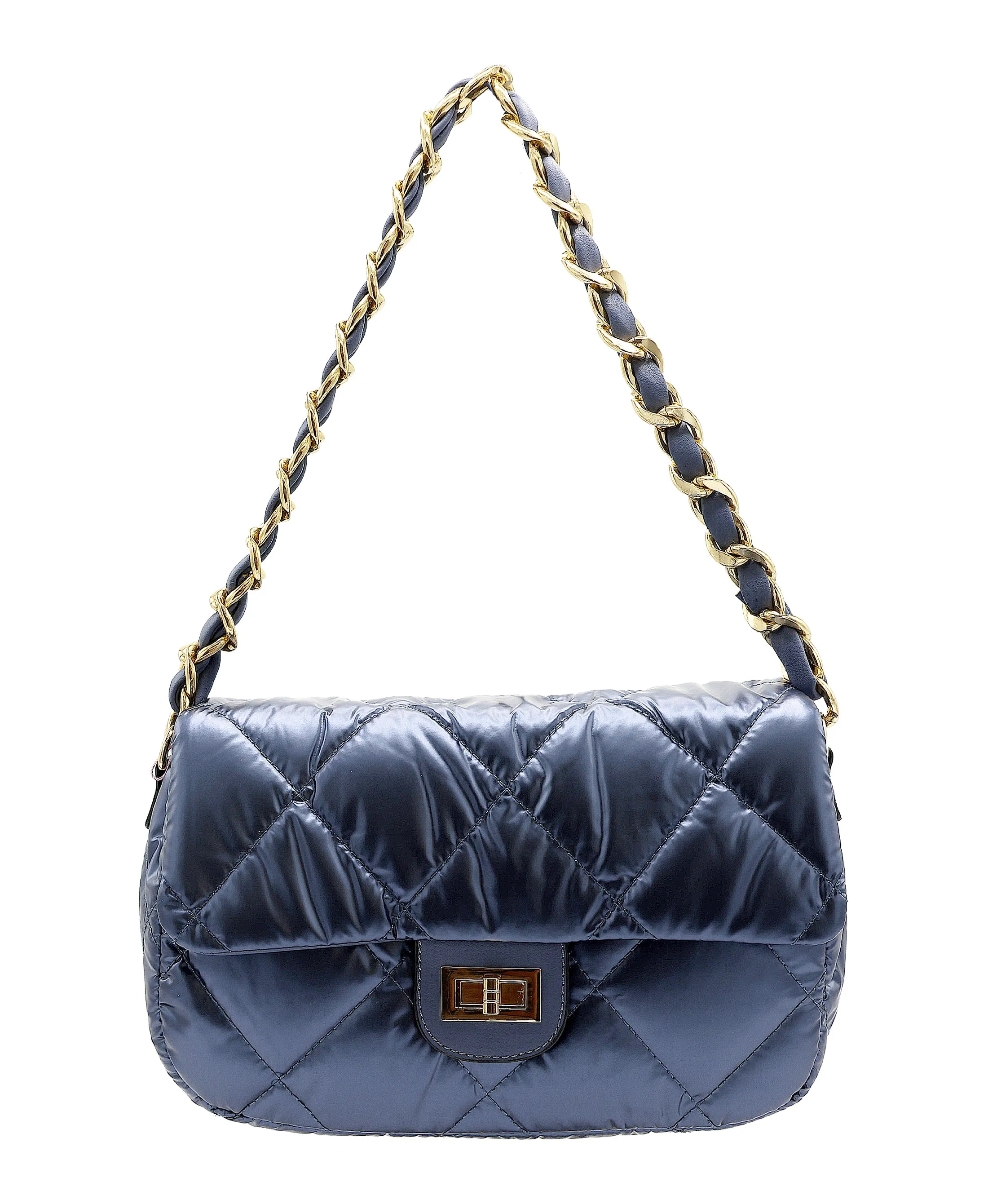 Quilted Puffer Shoulder Bag