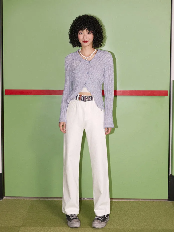 Simple Straight Denim Pants