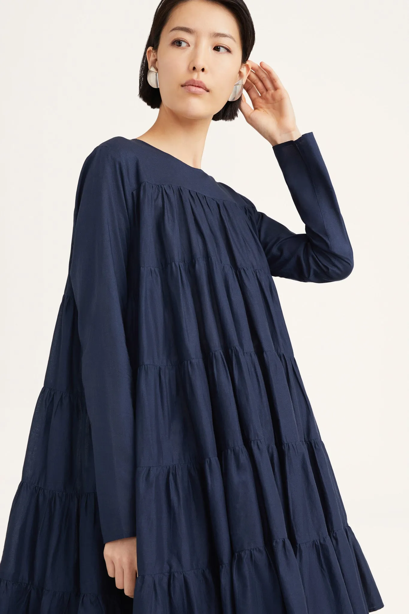 Soliman Dress in Navy