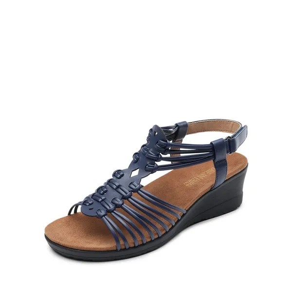 Strappy Ankle Strap Wedge Sandals