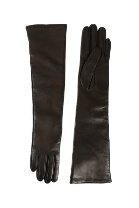 toteme long leather gloves