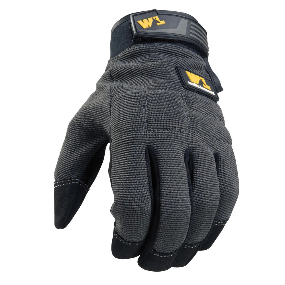 Wells Lamont  All Purpose High Dexterity Work Gloves for Mens Grey & Black - Extra Large